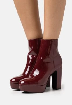 Anna Field Bottines Ă Talons Hauts - Dark Red