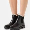 Anna Field Winter Booties Leather - Bottines - Black -Anna Field 8d19bfb2e3cf42c4bb92514aaf4e110d