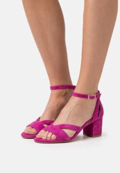 Leather Wide Fit - Sandales - Pink